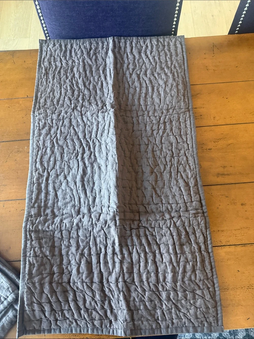 NWOT Brown Quilted Cotton Shams - King